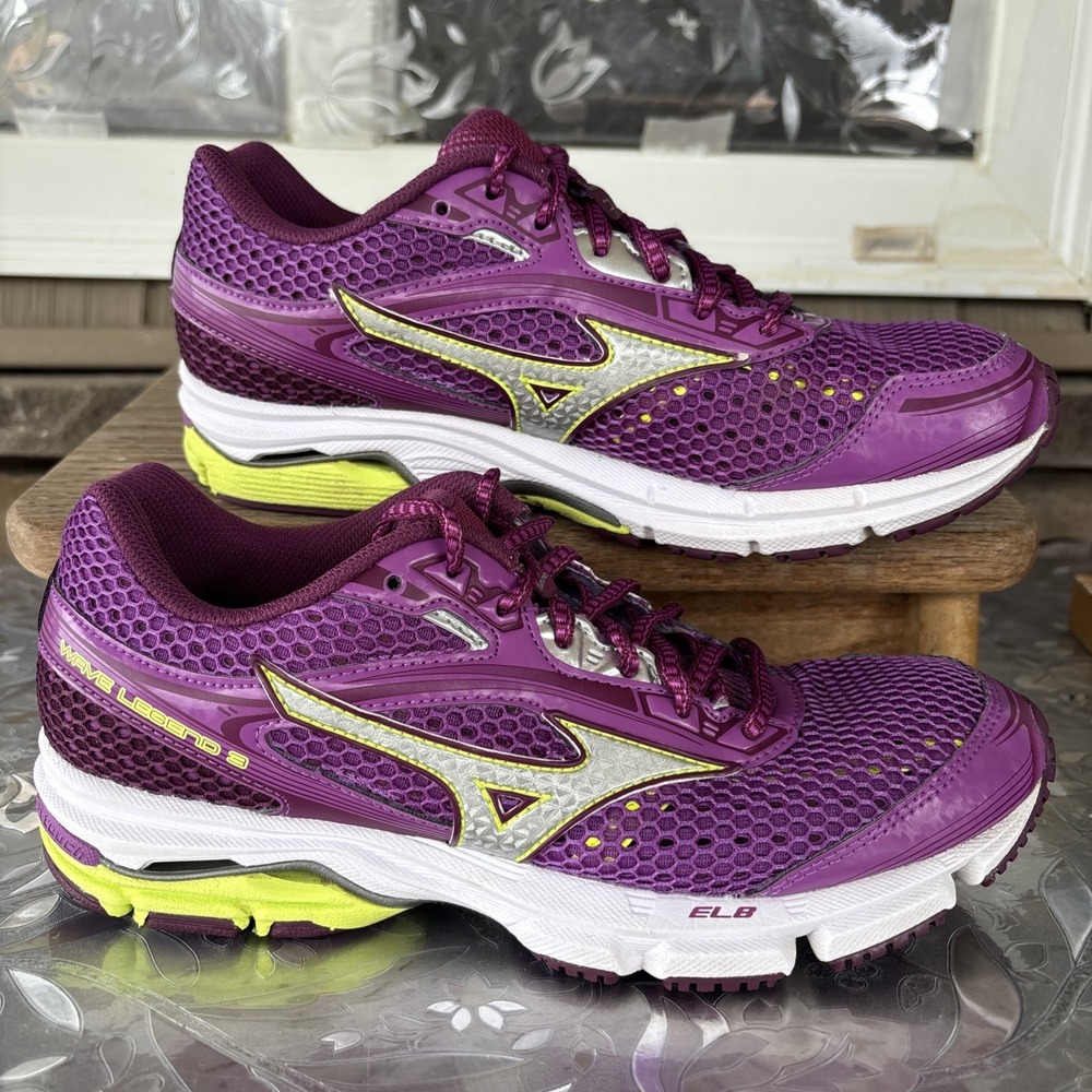 Mizuno Wave Legend 3 Women's Running Shoes W8 Purple J1GD151005